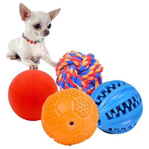 Volacopets - Juego De 4 Pelotas Para Cachorros, Pelotas Para