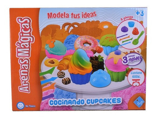 Arenas Mágicas Cocinando Cupcakes Kinética Duende Azul 7544 Color Multicolor