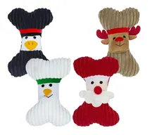 Comprar  Juguete De Peluche Navideño Chillon Mascotas Hueso 4 Pzas