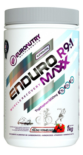 Enduro Maxx R9:1 Recovery - Repositor Energético Euronutry Sabor Frutas Vermelhas