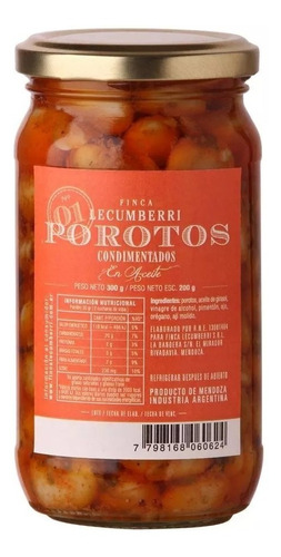 Porotos Condimentados En Aceite 300g Finca Lecumberri