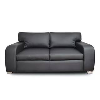 Sofa Venecia Tipo Cuero Color Negro