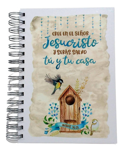 Cuaderno Tapa Dura/regalería Cristiana/cree En El Señor