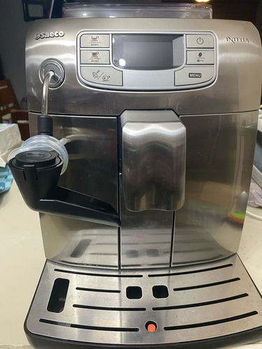 Cafetera Superautomatica Saeco Intelia Usada Excelentes Cond Plateado (Usado)