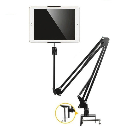 Brazo Para Tablet Y Celular Rack De Aluminio Flexible iPad