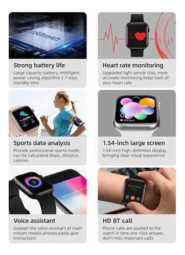 Smart Watch T500plus Reloj Inteligente For Android Apple