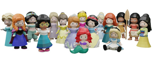 Pack Princesas Disney Papercraft 3d (formato Pdf Digital)