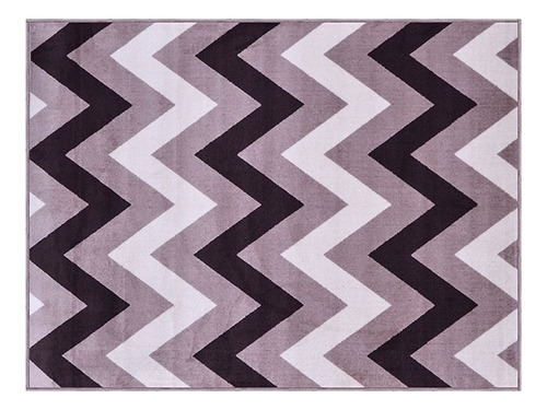 Tapete J. Serrano Renaissance Zigzag 2,00x2,50m Chevron Cor Taupe Desenho Do Tecido Geométrico