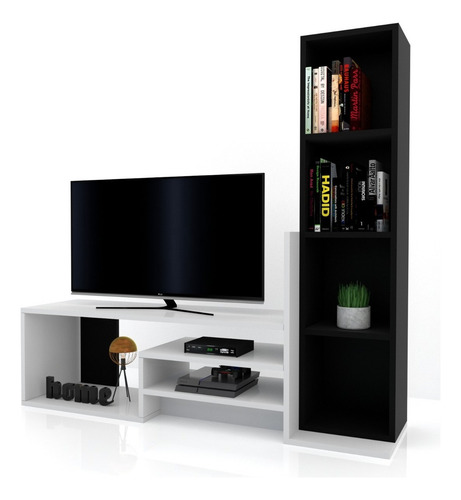 Mesa Tv Lcd Led Rack Living Cajon Mueble Modulo Moderno H/55 Color Marrón