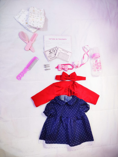 Imagem 6 de 8 de Bebe Reborn Boneca Menina Realista 23 Itens Linda Girafinha
