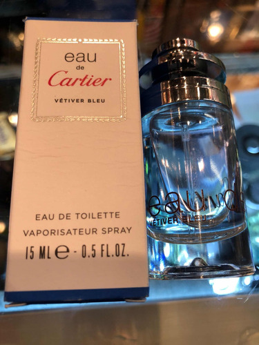 Eau Cartier Vetiver Blue 15ml 100%original Msi Envio Gratis