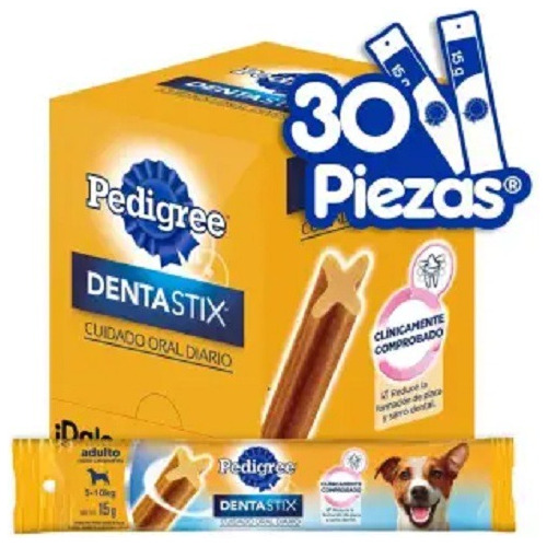 Botana Perros Pedigree Dentastix Razas Pequeñas 30 Pzs /15 G