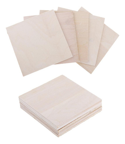 2x 10pcs Tablero De Madera Delgado De Tilo Para Proyectos De
