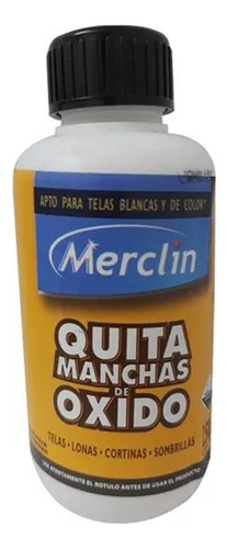 Quita Manchas Limpiador Oxido Textil Merclin 250 Ml 