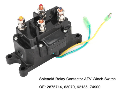 Interruptor De Cabrestante Atv Con Relé Solenoide Apto Para