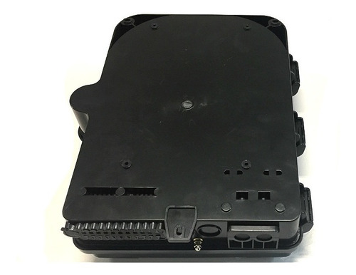 Kit C/2 Unidades Cto Caixa De Atendimento Fibra Óptica Ftth 24 Portas Preta Nf@