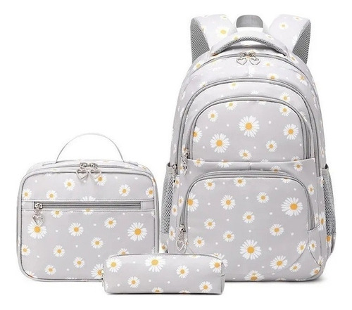 Kit De Mochila Escolar Impermeable Daisy Standard Yy