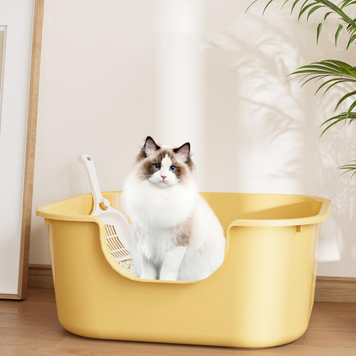 Caja De Arena Para Gatos, Bandeja De Arena Para Amarillo