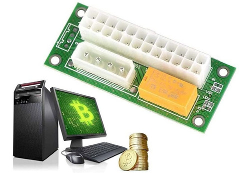 Imagen 3 de 7 de Add2psu Molex + Relay - Conectar 2 Fuente Minería Rig Sata E