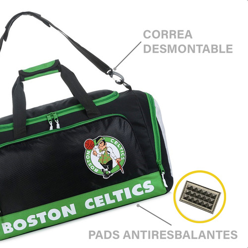 Combo Nba Bolso + Botella Boston Celtics Basket Deportiva