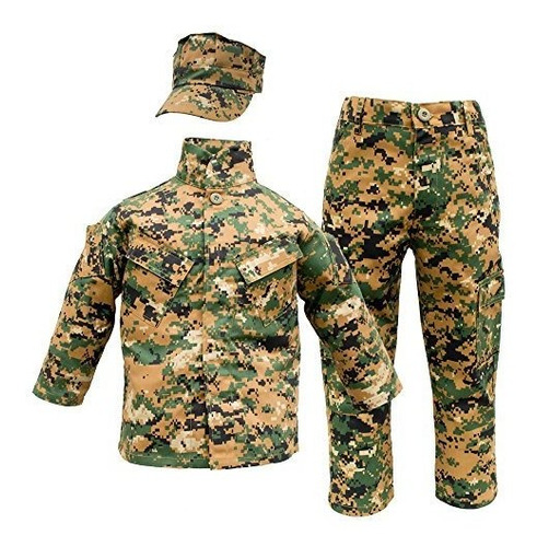 Usmc Niños 3 Pc Camo Marina De Los Estados Unidos Uniforme (