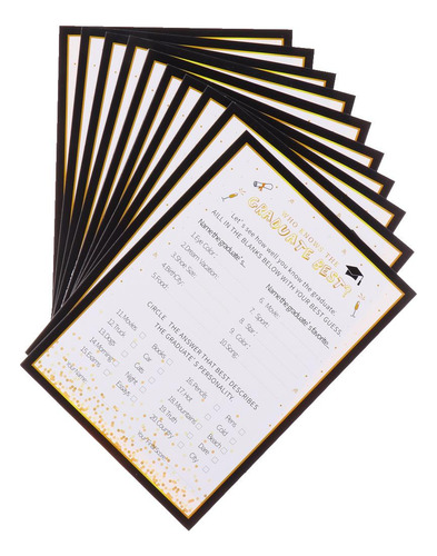 Juego De Preguntas Y Respuestas De Graduación Tarjeta De Si