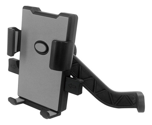 Soporte para motocicleta con espejo retrovisor estilo color autoblocante - Gris