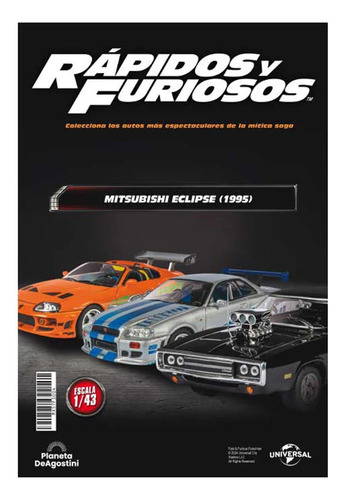 Rápidos Y Furiosos 1/43 Mitsubishi Eclipse 1995 #4 Agostini