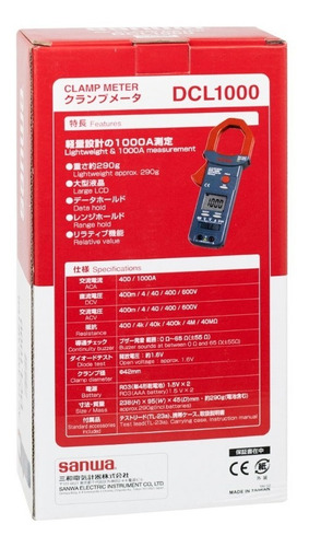 Pinza Amperimétrica Digital Dcl1000 Sanwa - Mihaba