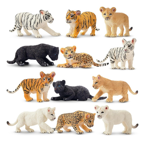 Toymany 12 Figuras De Animales Safari, Animales De Zoológico