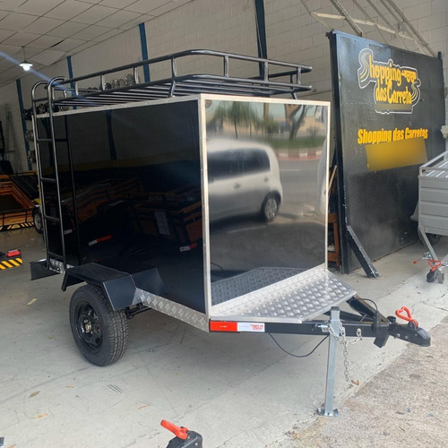 Carretinha Bau Acm Com Bagageiro Escada - 2.00 X 1.20 X 1.20