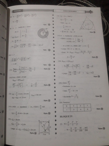 Libro Matemática Solucionario 5° Secundaria Puémape (Usado)