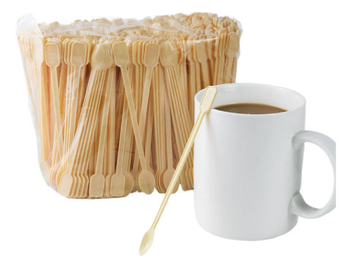 500pz Cucharas Desechables Para Café - Plástico Premium