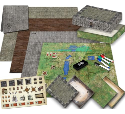 Battle Game Mat For Dnd - Tabletop Board Game Map For L2vco