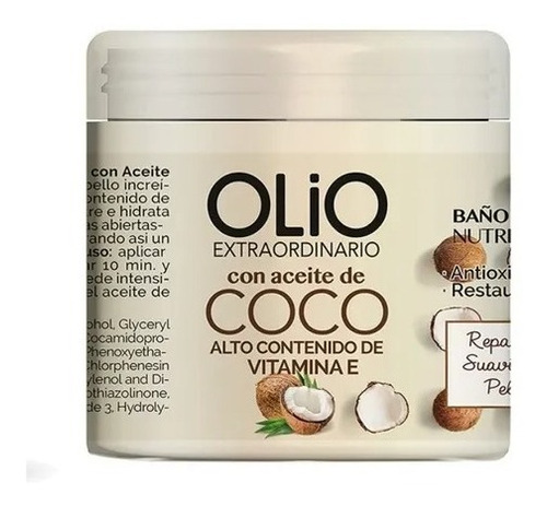 Baño De Crema Olio Aceite De Coco 200gr Anna De Sanctis