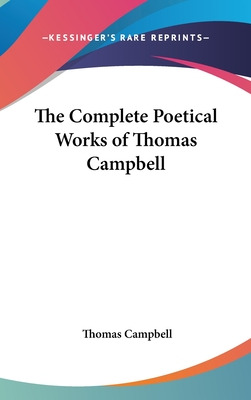 Libro The Complete Poetical Works Of Thomas Campbell - Ca...