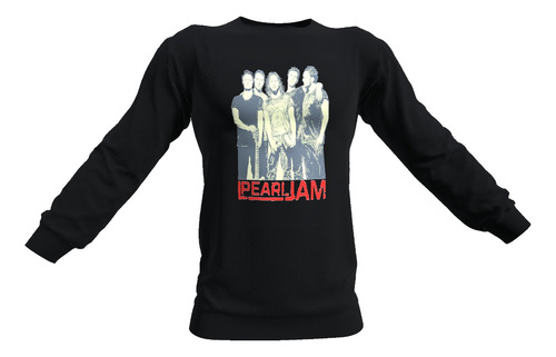 Polerón Diseño Pearl Jam, 100% Algodon, Banda Rock