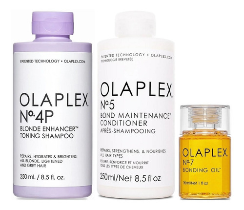 Olaplex N°4p + N° 5 + N°7 Tratamiento Para Cabello Rubio