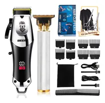 Comprar Kit Maquina Cortadoras Cabello Barberia Trimmer Profesional Maquina Para Cortar Pelo Kit De Viaje Bateria Recargable