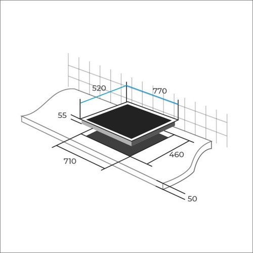 Encimera Vitroceramica 5 Quemadores Maigas