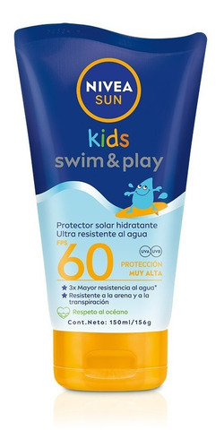 Protector Solar Nivea Sun Kids Swim & Play Fps 60 - 150ml
