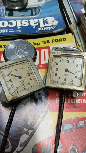 Reloj Tablero Auto Antiguo Smiths Cuadrado 