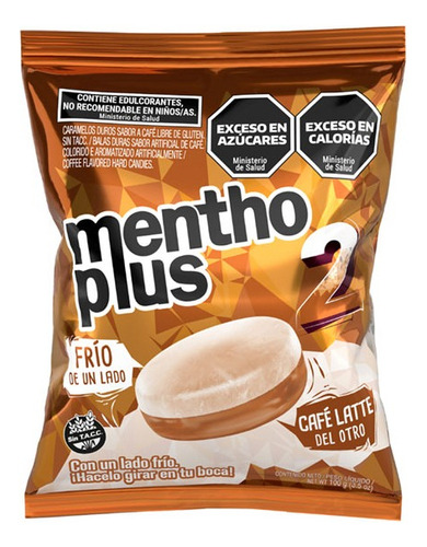 Caramelos Menthoplus Cafe Latte (frio/cafe) X100 Grms