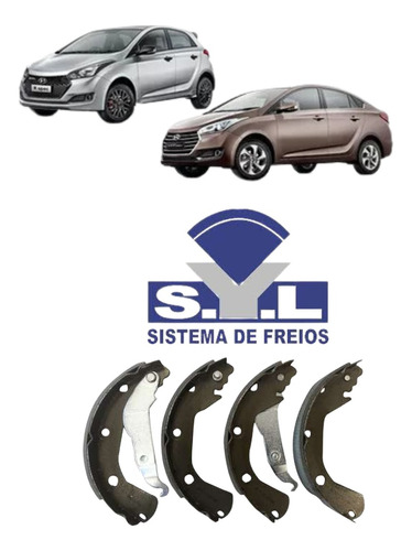 Sapata De Freio Lona Traseira Hb20 1.0 12v 1.6 16v 2012 A 20