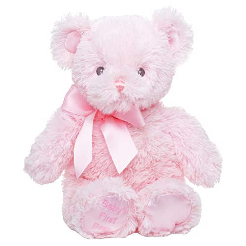 Bearington Baby S First Teddy Bear Pink Peluche De Felp...