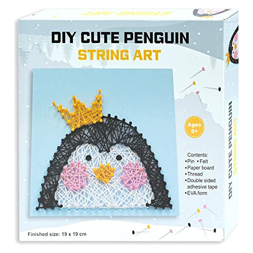 Kit De Arte De Hilo De Pingüino  - Kits De Manualidade...