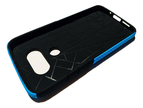 Funda Protector Case Para Celular Lg G5 Azul Geométrico
