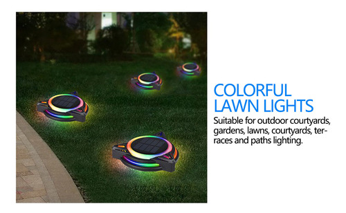 Luces De Jardín Led Solares Enterradas Bajo Tierra Para Jard