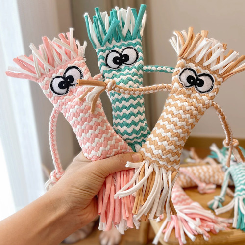 Juguete De Cuerda De Algodón Con Nudo For Mordeduras,