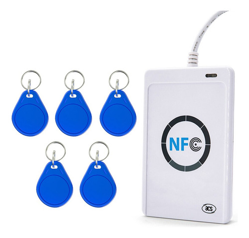 Acr122u Lector Y Escritor Rfid Nfc Usb 13.56mhz + 5 Tags + 5